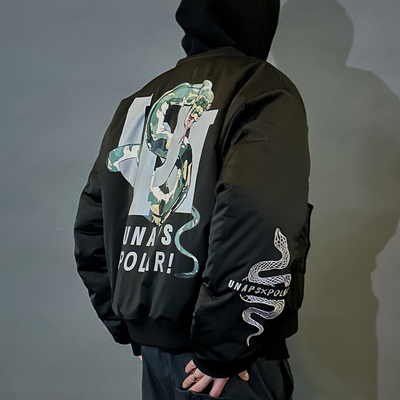 联名蛇年】缎面刺绣男女短款棉衣