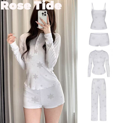 正品现货Skims圣诞雪花吊带背心