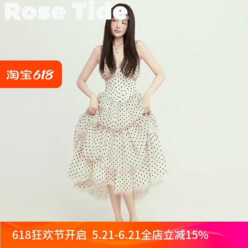 正品越南Sovintage波点连衣裙
