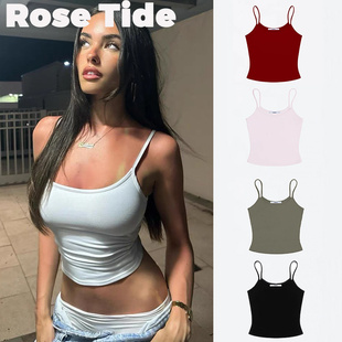 Rose tide买手店正品现货Tankair吊带Bella小包子心同款背心上衣
