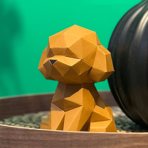 3d立体纸模狗狗柴犬泰迪犬哈士奇