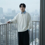 新款现货男装设计感艺术假两件卫衣男内搭上衣CR472-P68,男装卫衣,星座1017-1, 新款现货男装设计感艺术假两件卫衣男内搭上衣CR472-P68,男装卫衣,星座1017-1,