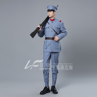 民国军阀抗战北洋士兵影视表演出剧本杀演绎推理棉麻套装2022新款