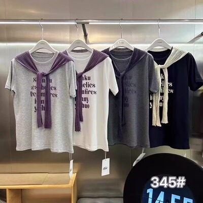 1986T恤加厚加披肩上衣345