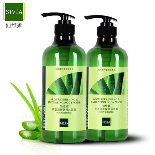 仙维娜芦荟清新保湿沐浴露750g