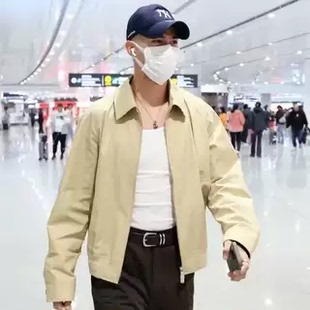 25aw新款 任达华上身款~斜纹防水嘎巴顺滑硬挺 翻领老干部夹克