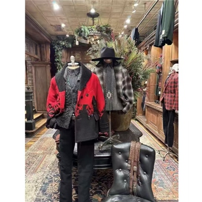 毛呢复古农场大衣夹克