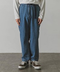 PPL紫标Denim Wide Tapered Pants水洗做旧蓝染牛仔裤23053102