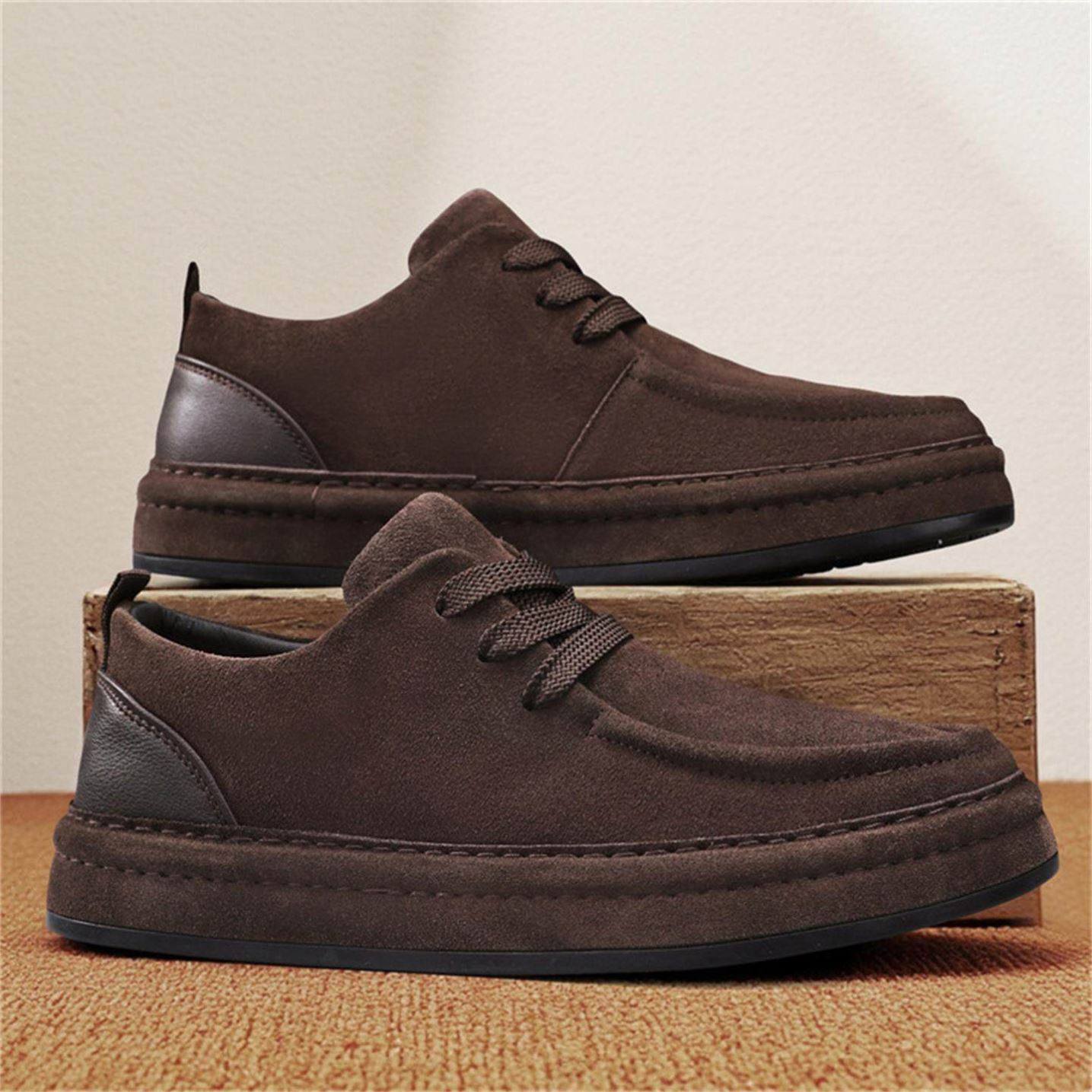 /欧陆好物精选男鞋2026新款男复古潮流绒面休闲鞋软底防滑豆豆鞋,流行男鞋,乐福鞋（豆豆鞋）,淘宝优惠券,粉丝福利购,淘宝优惠卷