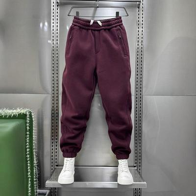 束脚卫裤男加绒加厚休闲裤哈伦裤