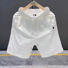 2025夏季新款男士休闲短裤宽松直筒运动速干沙滩裤美式百搭五分裤