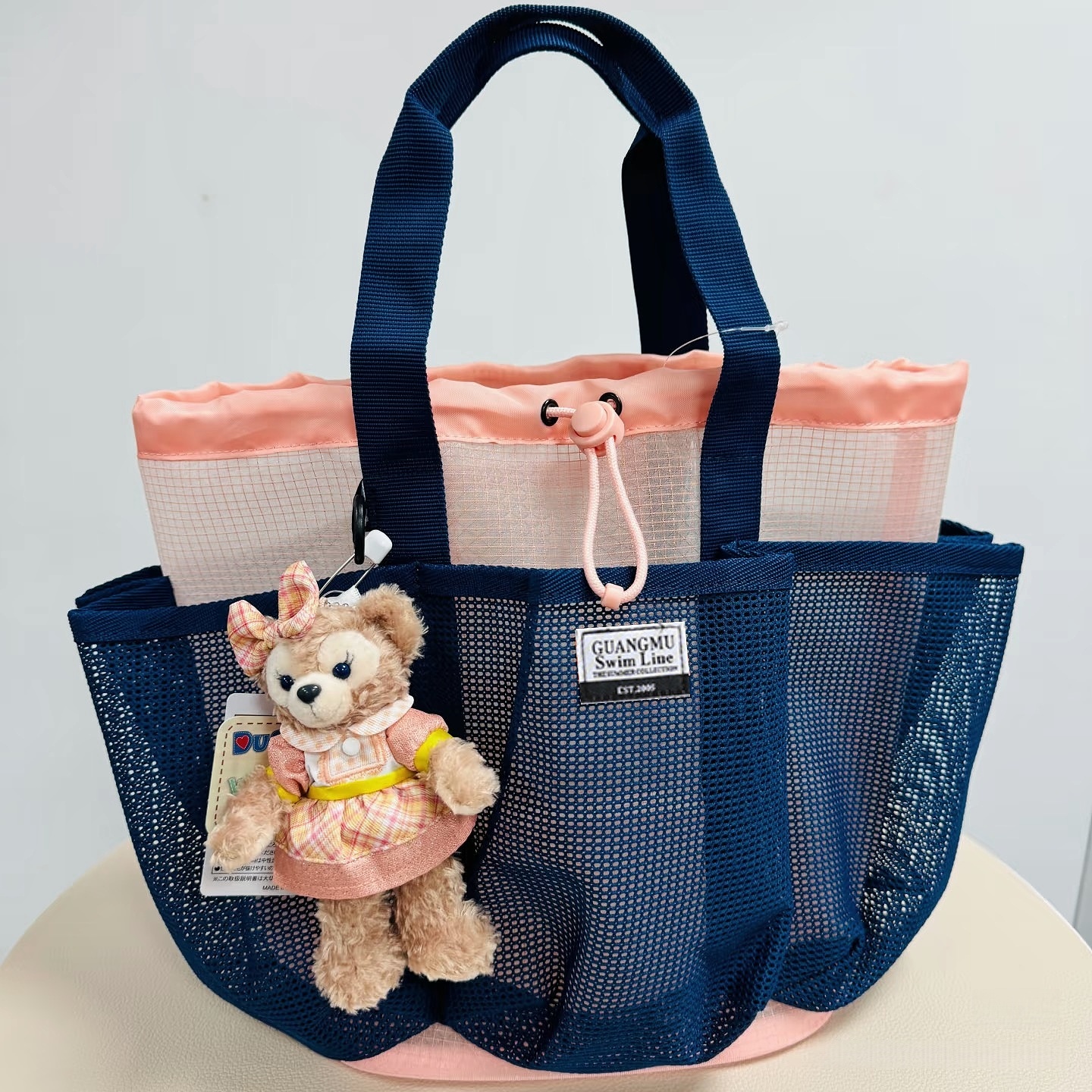 网眼游泳包多口袋洗漱收纳包