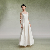 现货缃月织造司新中式 国风吊带连衣裙女夏改良三裥裙高腰a字长裙