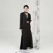 衬衫 外套长袖 金线盘扣包臀裙鱼尾裙半身裙 西装 江浦织造司新中式