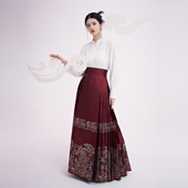 织造司原创明制国风马面裙汉服 配山河映画上衣 年年