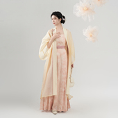 一树繁花织造司原创宋制汉服新中式 外披吊带连衣裙女 国风对襟直袖