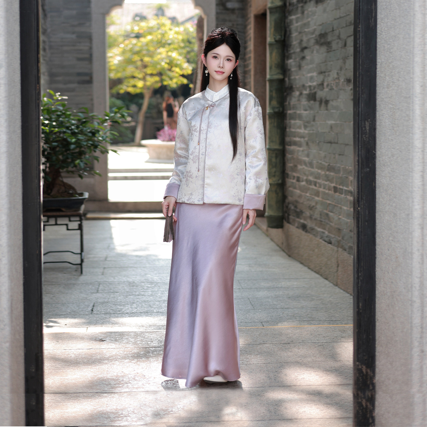 织造司[铃兰釉]新中式高级感圆领外套吊带宋抹半身裙鱼尾裙长裙女,女装/女士精品,汉服套装,淘宝优惠券,粉丝福利购,淘宝优惠卷