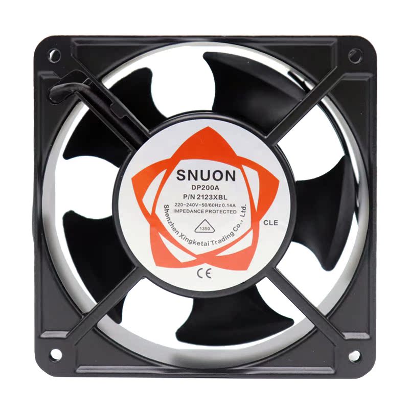 厂家直销DP200A2123XBL4寸12厘米110V 380V机柜散热风扇孔距105mm