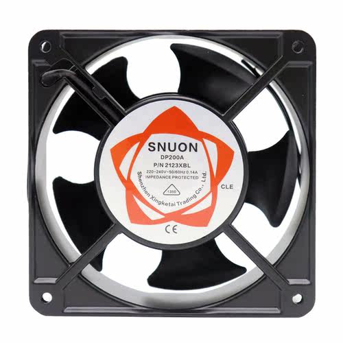 厂家直销DP200A2123XBL4寸12厘米110V 380V机柜散热风扇孔距105mm