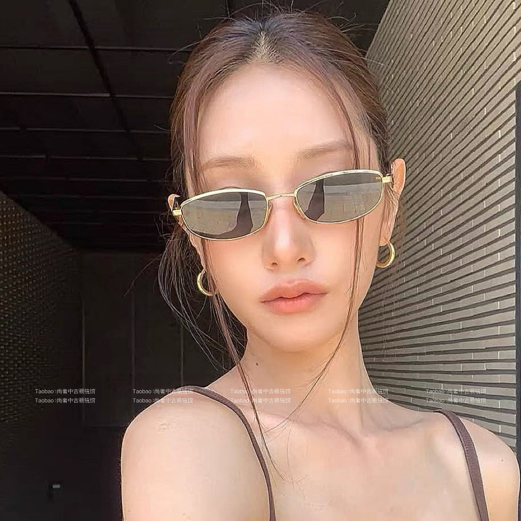26新款李光汉刘雯同款极简老钱风太阳眼镜显脸小防紫外线可配度数