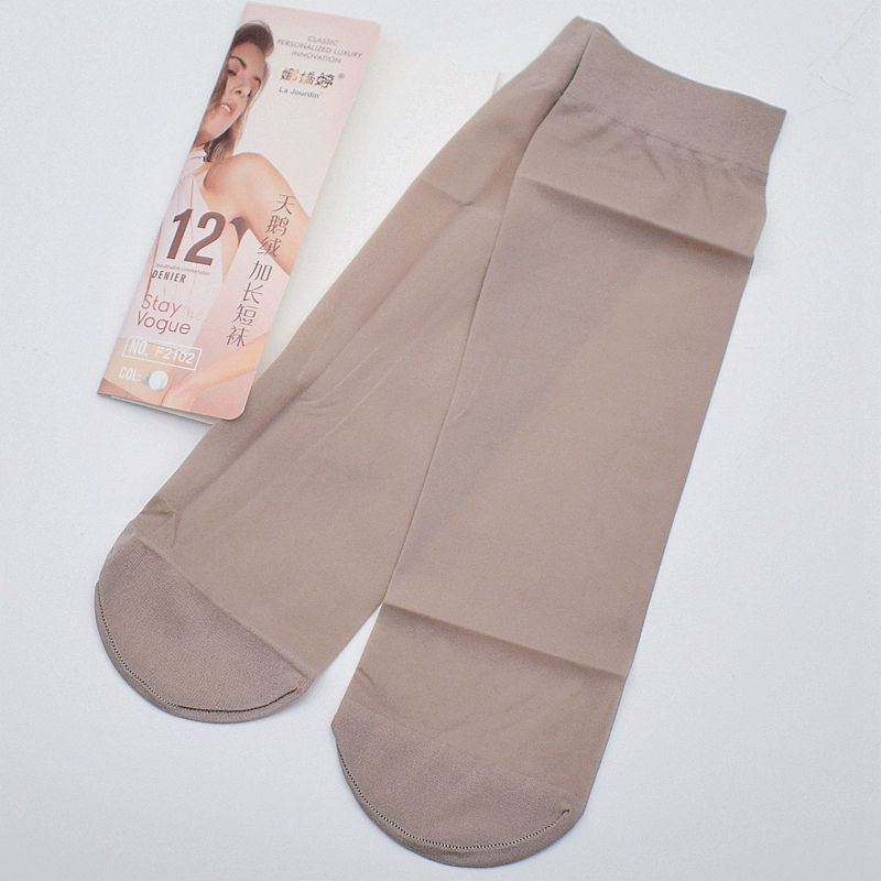 12双娜娇婷天鹅绒加长短袜