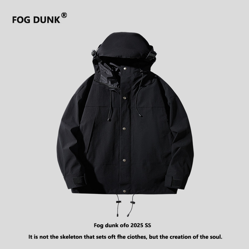 FOG DUNK冲锋衣男女款情侣2025新款外套男爬山穿搭夹克