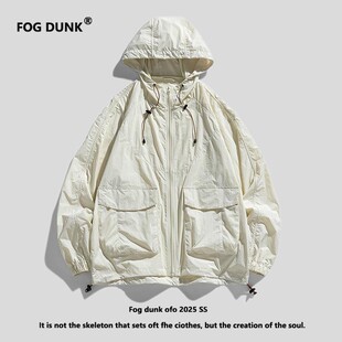 FOG DUNK防晒衣男女夏季防紫外线冲锋衣宽松户外防晒服薄款外套