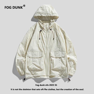 FOG DUNK防晒衣男女夏季防紫外线冲锋衣宽松户外防晒服薄款外套