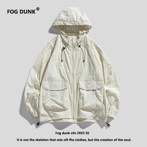 FOG DUNK防晒衣男女夏季防紫外线冲锋衣宽松户外防晒服薄款外套