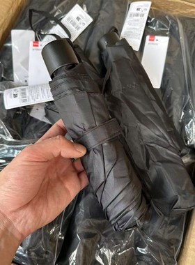 日常必买~！性价比好货！外网售9.99欧！黑色纯色遮阳伞折叠伞
