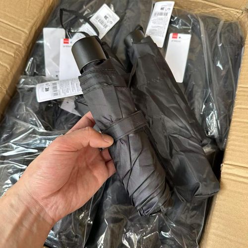 日常必买~！性价比好货！外网售9.99欧！黑色纯色遮阳伞折叠伞