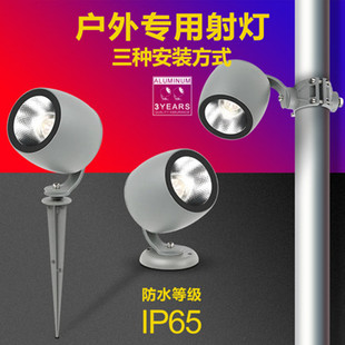照树灯射树灯插地灯户外防水COB树下射灯花园庭院景观灯草坪灯10W