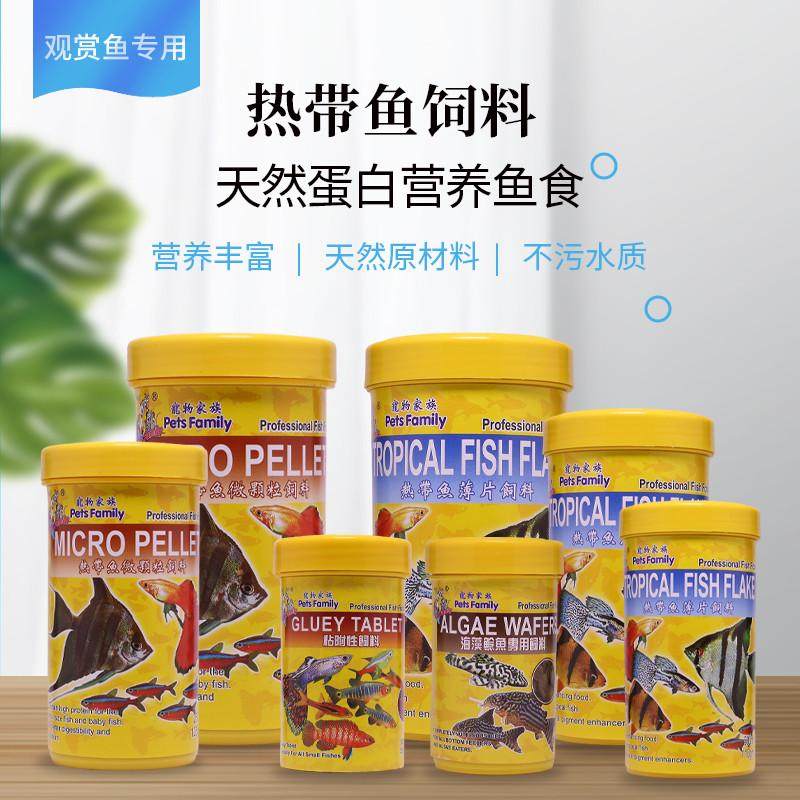 宠物家族灯科鱼小型鱼热带淡水观赏鱼活体鱼颗粒薄片贴片饲料鱼食