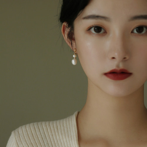 福禄~巴洛克珍珠无耳洞耳夹耳饰