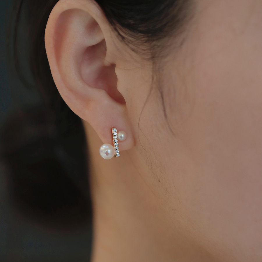 小音符仿爆亮海珠硅胶无耳洞耳夹