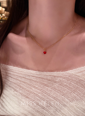MISS HELEN 樱桃 S925银项链轻奢精致简约高级感送闺蜜生日礼物
