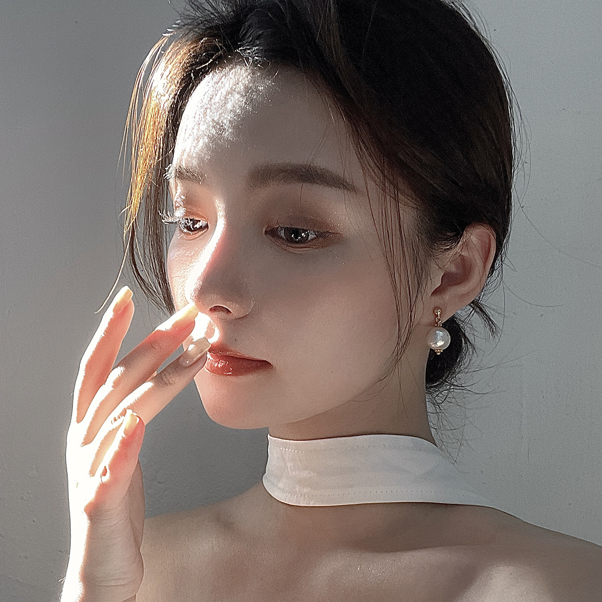 棉花珍珠蚊香盘无耳洞耳夹耳钉