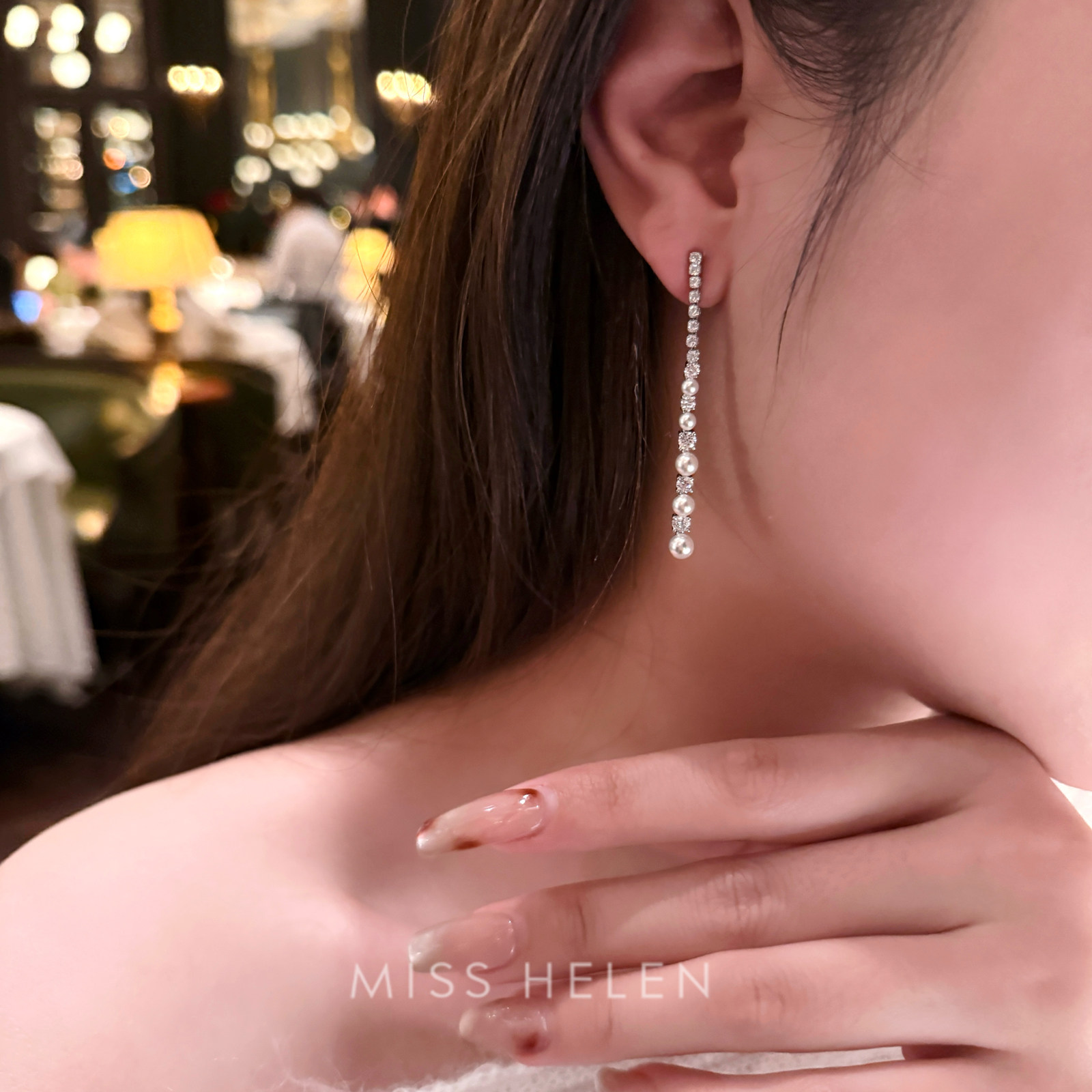 MISS HELEN 许我耀眼露思同款爆闪耳线耳钉耳夹简约小众高级设计,饰品/流行首饰/时尚饰品新,耳夹,淘宝优惠券,粉丝福利购,淘宝优惠卷