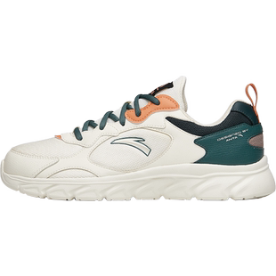 安踏男鞋皮面防水运动鞋男2026新款春季男士休闲旅游跑步鞋子男鞋