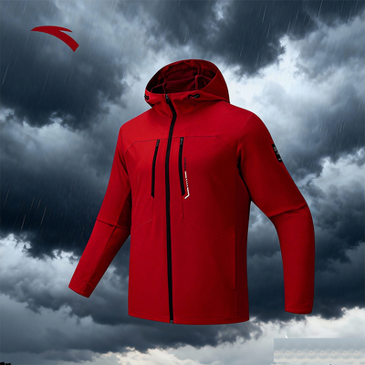 安踏外套男款CHN系列丨无氟防泼水春季加厚运动夹克上衣152617615