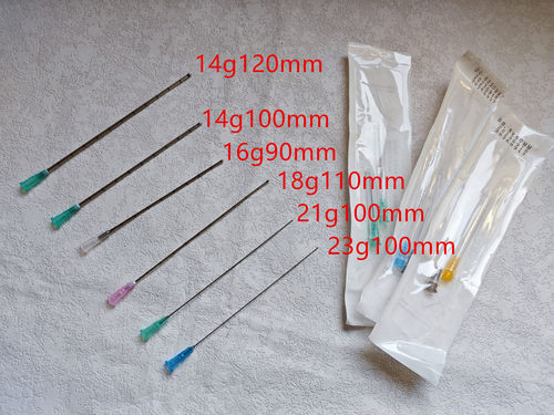 一次性侧孔顿 钝针14g120mm18g110mm21g23g100mm16g90mm加长 开口