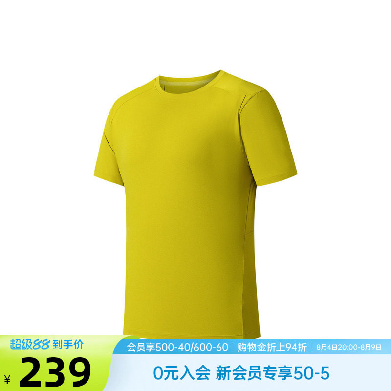 安踏冠军男短袖针织衫