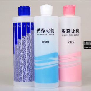 加厚宠物沐浴露稀释瓶 配比空瓶 贵宾狗狗浴液稀释瓶比例刻度