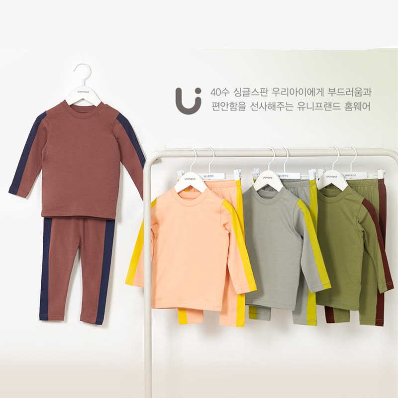 韩国A类儿童纯棉家居服内衣套装
