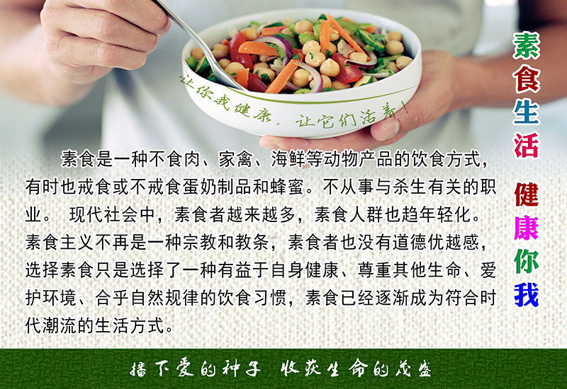 m768素菜健康素食轻食主义吃素的好处1561海报印制展板写真喷绘