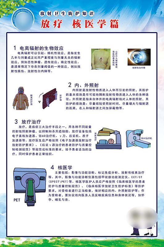 m769医院核医学篇放射卫生防护知常识科室宣传图展板海报印制2723