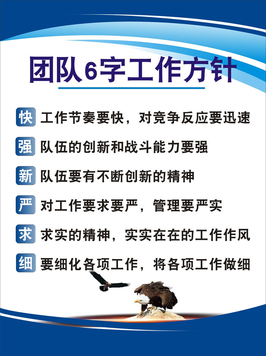 m768企业办公室荷花定律成功学团队工作方针标语2528海报印制20-6