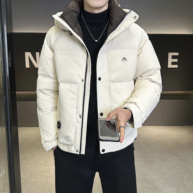 冬季男士潮牌连帽羽绒服