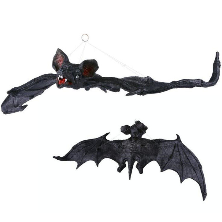 万圣节鬼屋密室逃脱装饰布置大蝙蝠剧本杀恐怖道具吸血鬼变异蝙蝠