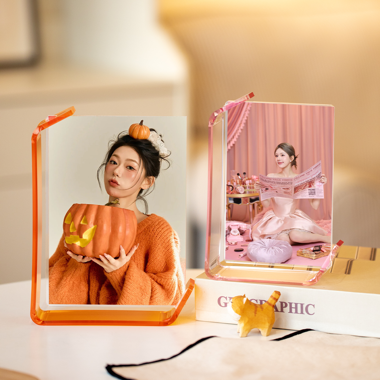 明信片签名照收藏亚克力相框画框